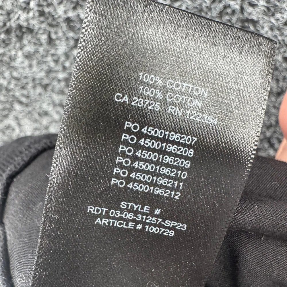 TNA Aritzia Black Cotton Wide Leg Cargo Pants Size 4 100729 SP23 Utility